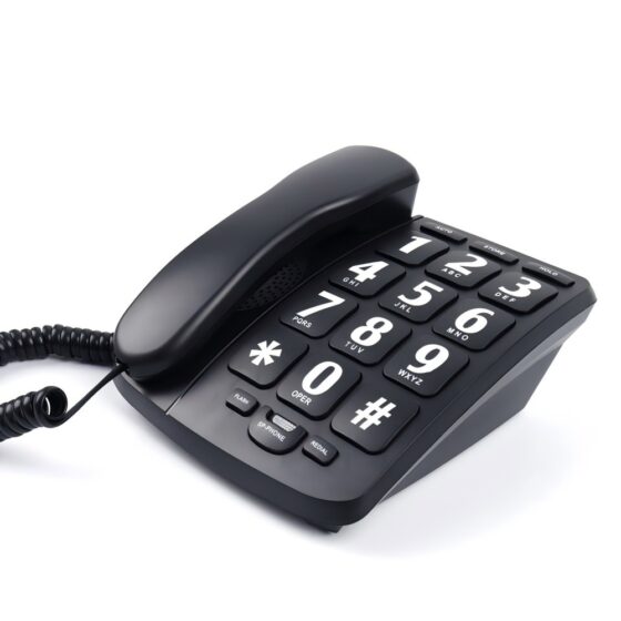 Hearing Aid Compatible Big Button Corded Telephone CT-253 Hearing Aid Compatible Big Button Corded Telephone CT-253